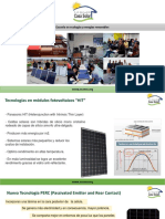 Tecnologias de Modulos Fotovoltaicos Tradicionales, Hit y Perc