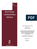 Francisco Gimeno Menéndez - Sociolingüística y Dialectología Españolas