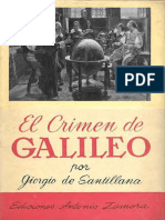 (11) (Colección Los Genios) Giorgio de Santillana-El Crimen de Galileo. Historia Del Proceso Inquisitorial Al Genio-Ediciones Antonio Zamora (1960)