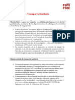 Argumentario Sobre El Transporte Personal Sanitario PDF