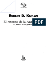 Robert D Kaplan El Retorno de La Antiguumledad La Poliacutetica de Los Guerreros PDF