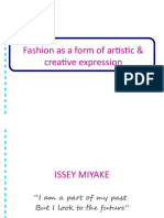 Fashion As A Form of Artistic & Creative Expression
