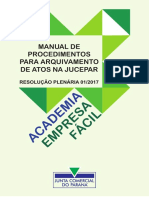 Manual Procedimentos Arquivamento Atos JUCEPAR