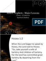 Minor Prophets: Major Lessons: Hosea: A Lesson in Spiritual Adultery