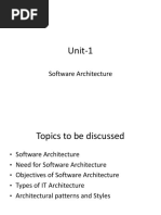 Unit-1: Software Architecture