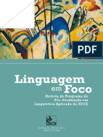 Linguagem em Foco 2012 - 2