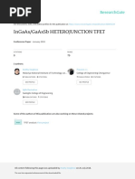 Ingaas/Gaassb Heterojunction Tfet: January 2015