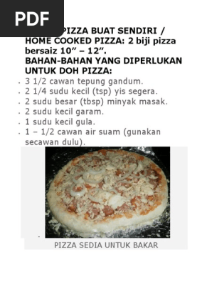 Resepi Pizza Buat Sendiri Di Rumah Pdf