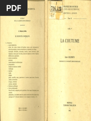 La Coutume Droit Romain Loi - 