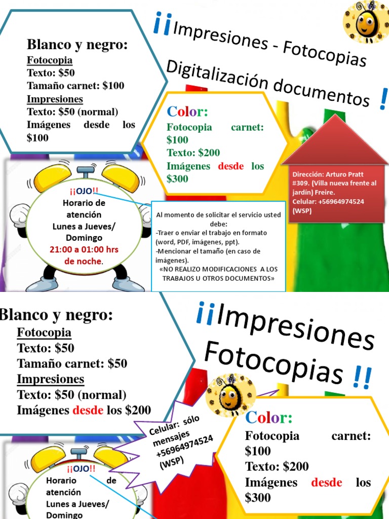 Blanco Y Negro Fotocopia Texto 50 Tamano Carnet 100 Impresiones Texto 50 Normal Imagenes Desde Los 100 Informatica Y Tecnologia De La Informacion