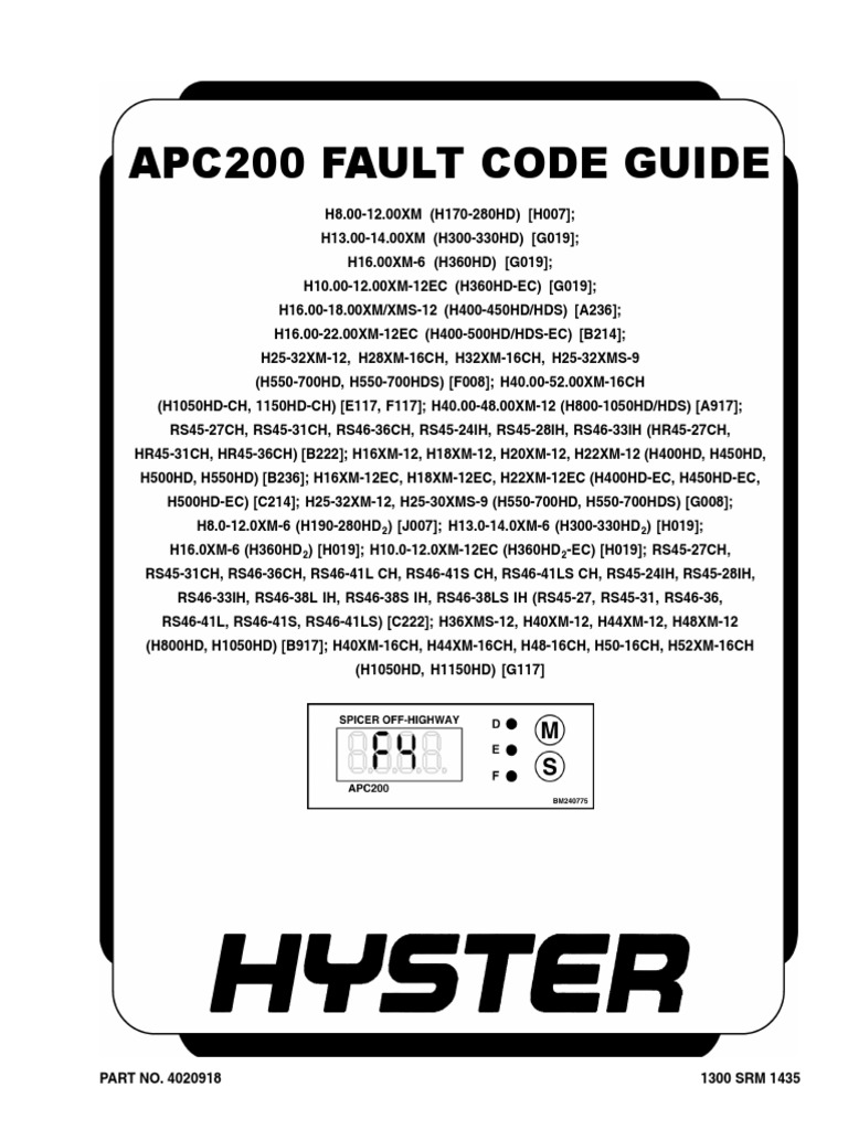 Apc200 Fault Code Manual Transmission Power Supply