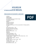 Georg Wilhelm Friedrich Hegel - Prelegeri de Filozofie A Religiei PDF