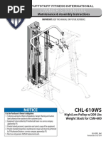 High/Low Pulley System (CHL-610WS) Owner's Manual