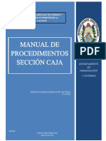 Manual de Procedimientos Sección Caja
