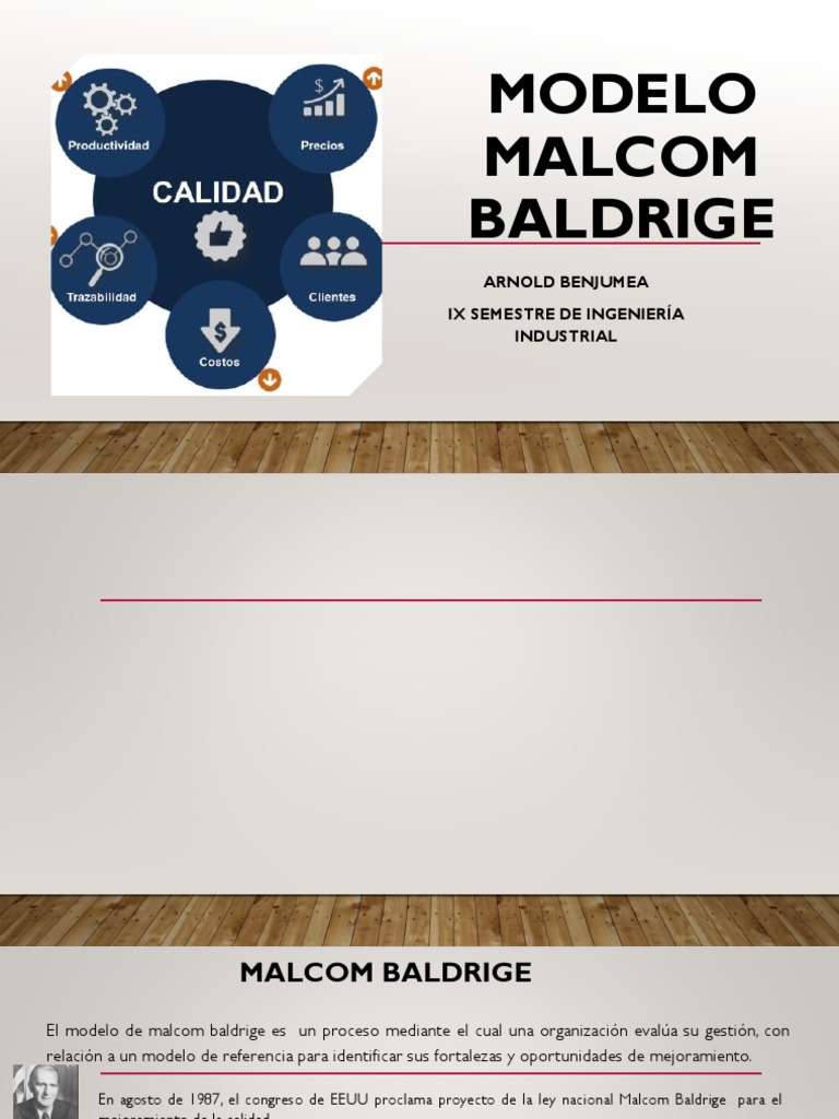 Modelo Malcolm Baldrige: Evaluación y Beneficios | PDF | Gestión de ...