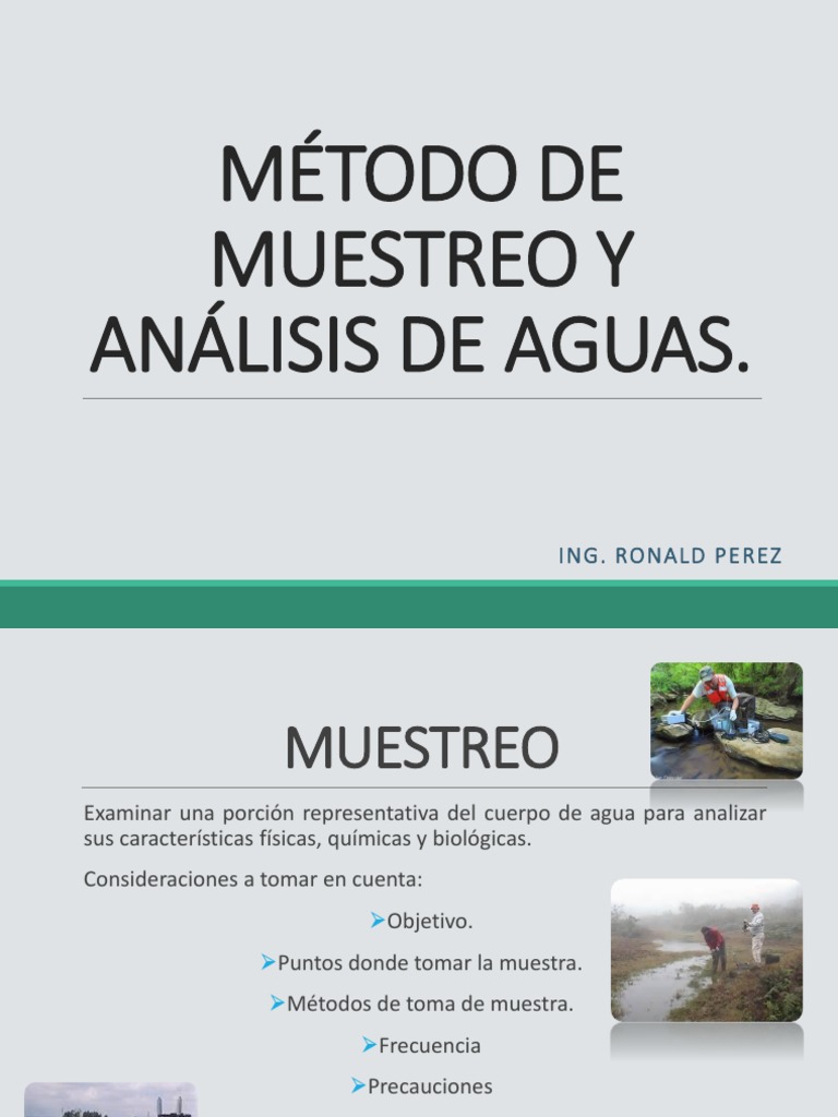 MÉTODO DE MUESTREO Y ANÁLISIS DE AGUAS.ppt Valoración Oxígeno