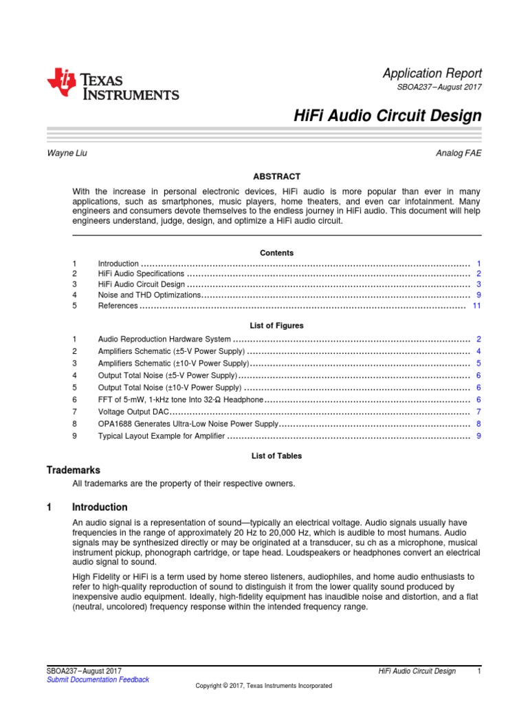 HiFi Audio Circuit Design PDF | PDF | Amplifier | Power Supply