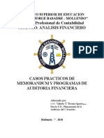 20 Caso Práctico Auditoría MEMORANDUM Y PROGRAMAS Reparaciones El Rey y Jaurence (1).doc