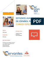 4 Estudios Avanzados de Espanol Para Cursos Especificos