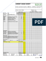 Document and Drawing Issue Sheet for Joseph Proudman Building Project