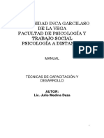 Tecnicas de Capacitacion y Desarrollo PDF