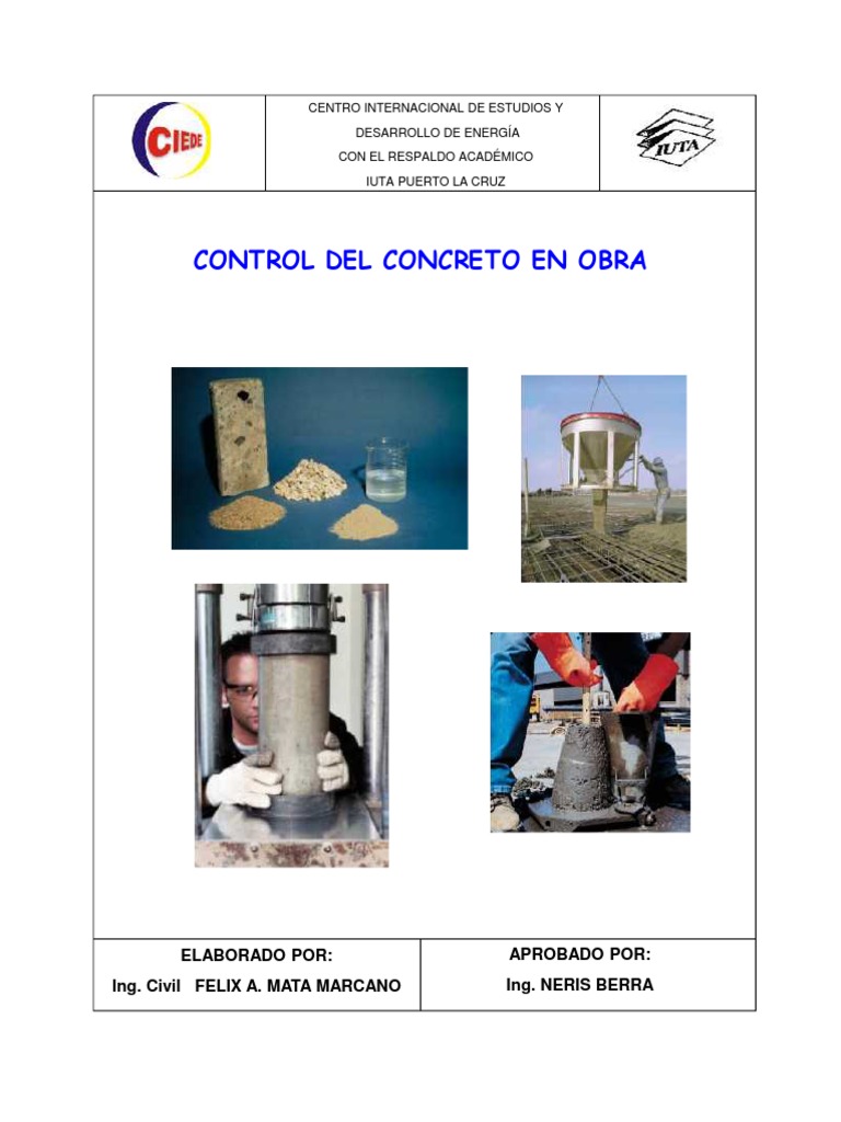 Control de Calidad del Concreto en Obra | PDF | Hormigón | Cemento