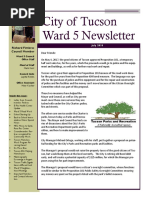 Ward 5 Councilmember Richard Fimbres Newsletter For July 2018