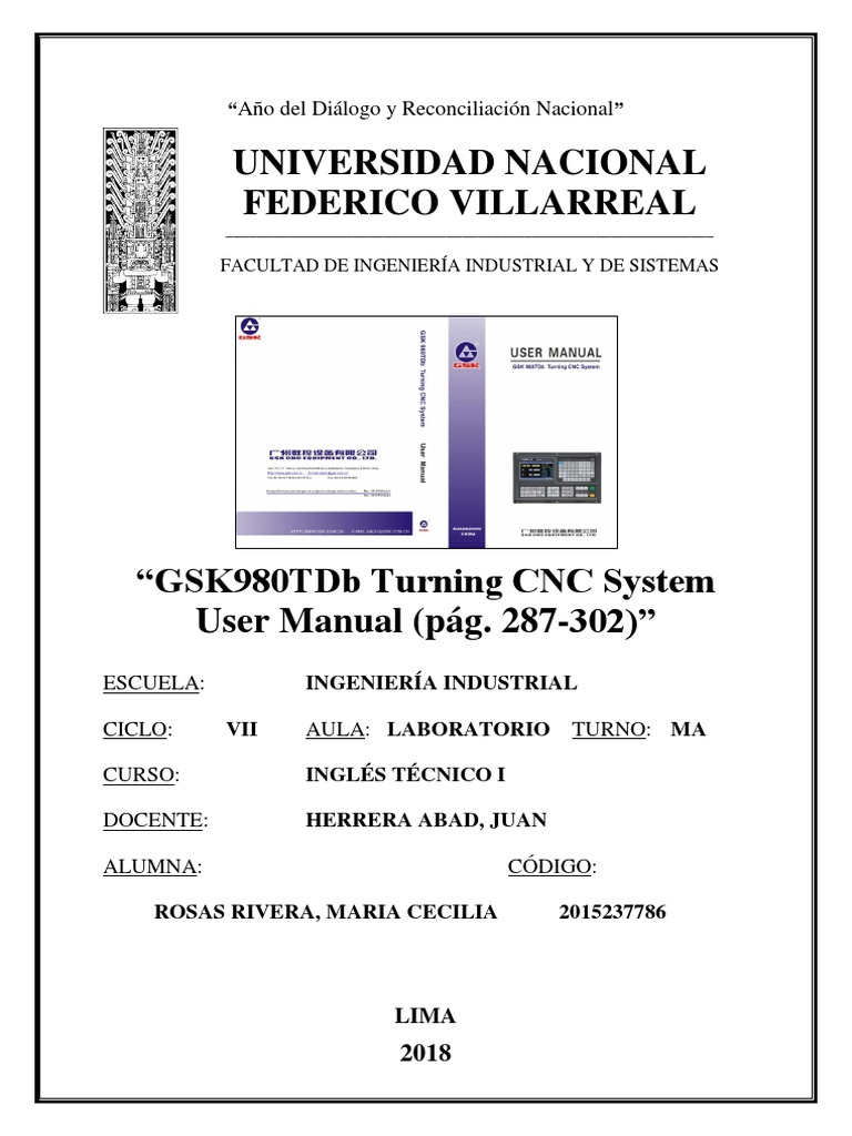 GSK980TDb Turning CNC System User Manual | PDF | Computer Program ...