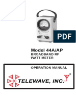 Manual de Uso Del Vatimetro Analogico Telewave 44A