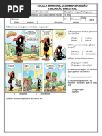 Avaliação Bimestral de Lingua Portuguesa - Ana Ligia