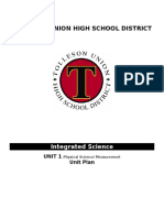 physical science unit plan