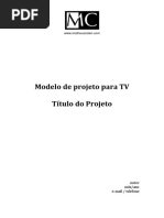 Modelo de Projeto Para Tv