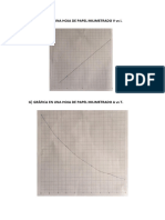 A) Gráfica en Una Hoja de Papel Milimetrado V Vs I