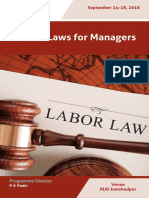 MDP - Labour Laws For Managers Sept 2018