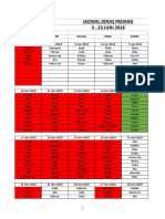 Jadwal Dinas Padang 3 - 23 JUNI 2018: Minggu Senin Selasa Rabu Kamis