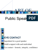 The Art Of: Public Speaking