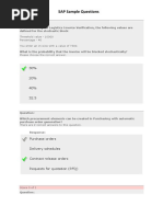 Sample Sap MM Questions