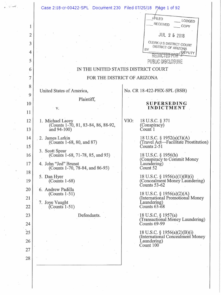 Clean Superseding Indictment | PDF