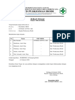 Uptd Puskesmas Iboih: Surat Tugas