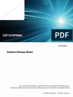 Servicenow Istanbul Release Notes
