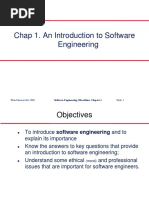 Chap 1. An Introduction To Software Engineering: © Ian Sommerville 2006 Slide 1