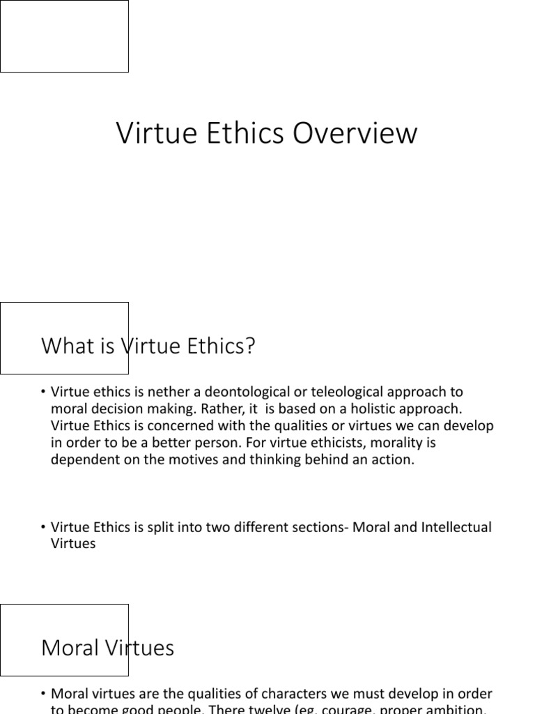 Overview of Virtue Ethics Principles | PDF | Virtue Ethics | Ethical ...