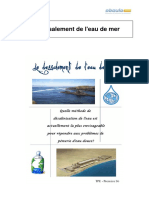 Le Dessalement de L Eau de Mer PDF