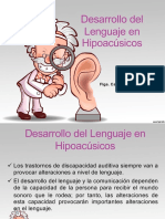 Desarrollo Del Lenguaje en Hipoacúsicos PDF
