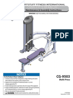 CalGym Multi-Press (CG-9503) Owner's Manual