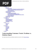 Understanding Customer Needs_ Problem Vs