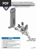 CalGym Inner / Outer Thigh (CG-9515) Owner's Manual