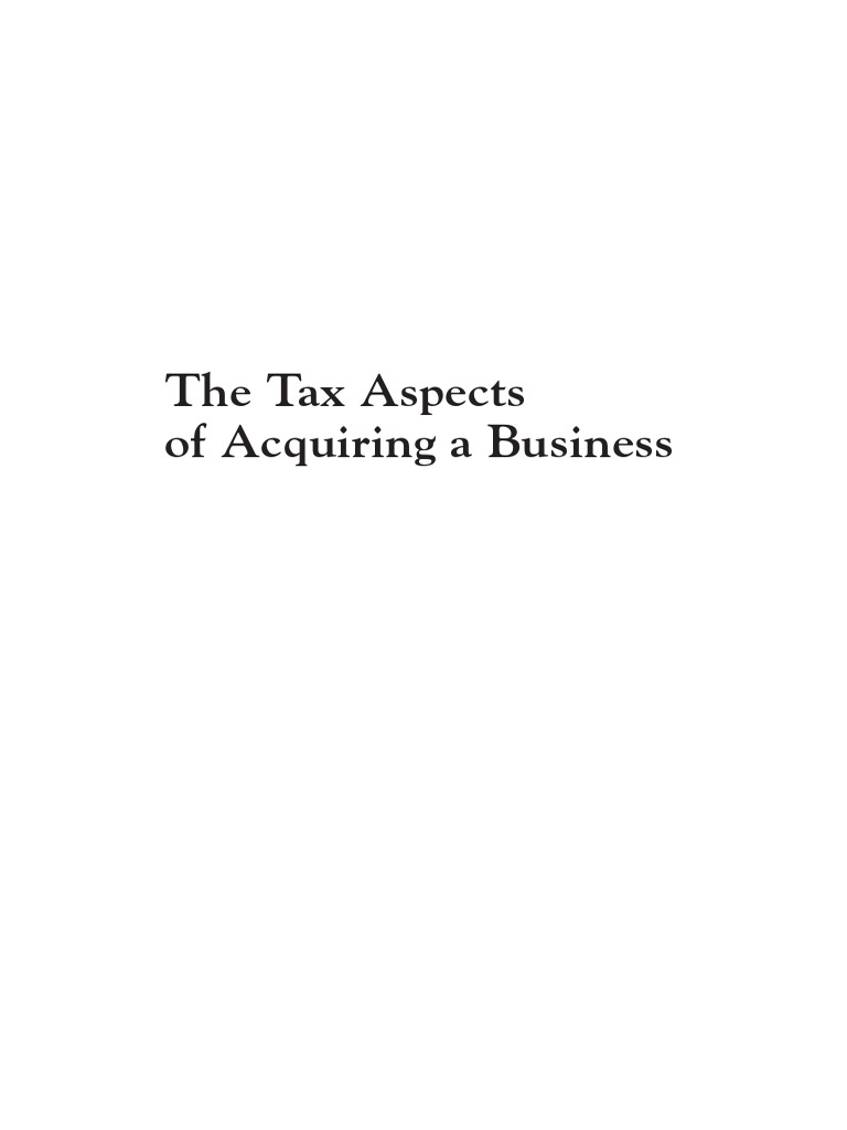 Chapter 1 PDF Tax Deduction Goodwill (Accounting)