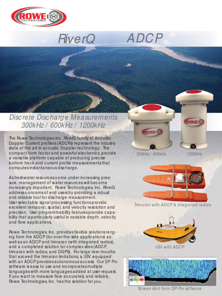 Riverq Adcp: Discrete Discharge Measurements 300Khz / 600Khz / 1200Khz ...
