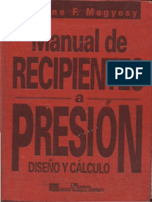 Manual de Recipientes A Presion Megyesy | PDF | Acero | Presión